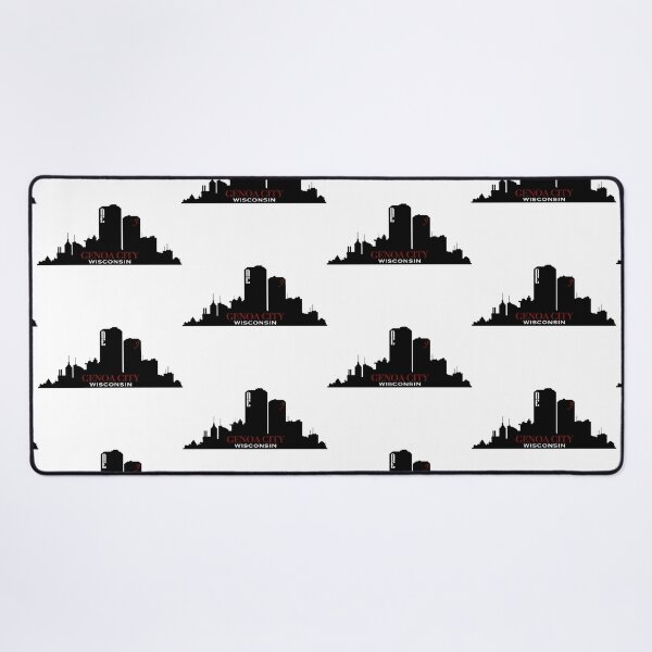 Item preview, Genoa City, Wisconsin Skyline - LARGE FONT designed and sold by PawsitiveMum.