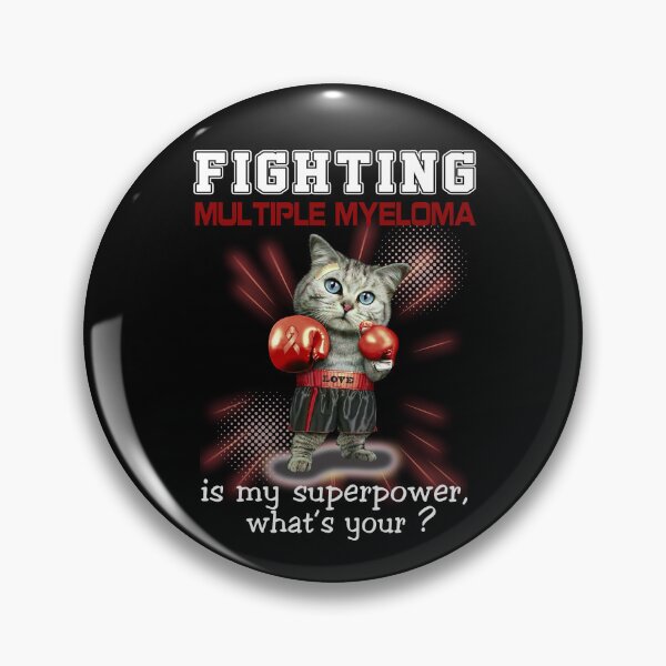 Item preview, Funny Cat Fighting Multiple Myeloma Is My Superpower What's Your designed and sold by Kohend.