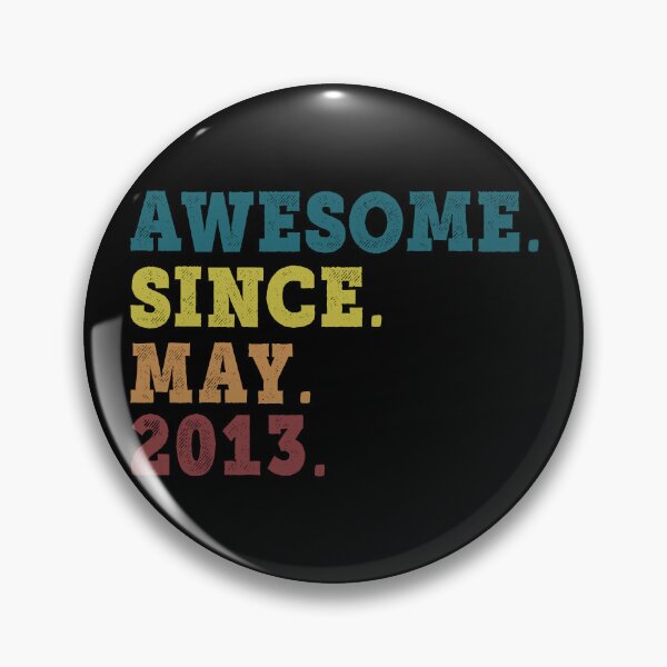 Item preview, Awesome Since May 2013 Retro Vintage 9th Birthday Gift designed and sold by designbychow.