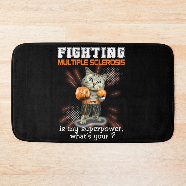 Item preview, Funny Cat Fighting Multiple Sclerosis Is My Superpower What's Your designed and sold by Kohend.