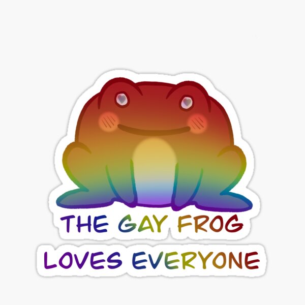 Lgbtq Gay Frog Sticker For Sale By Bfree0017 Redbubble 1736