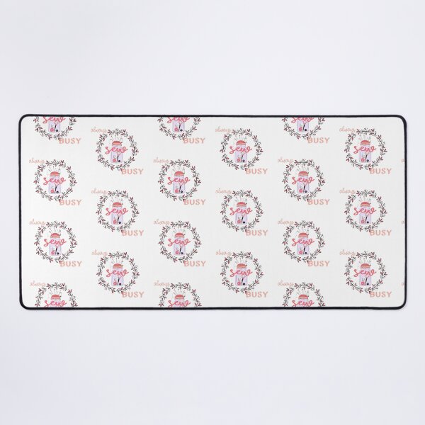 Item preview, Always Sew Busy! On Pink designed and sold by PawsitiveMum.
