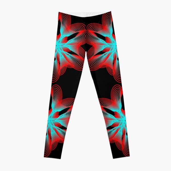 Spirograph with Red and Blue Leggings