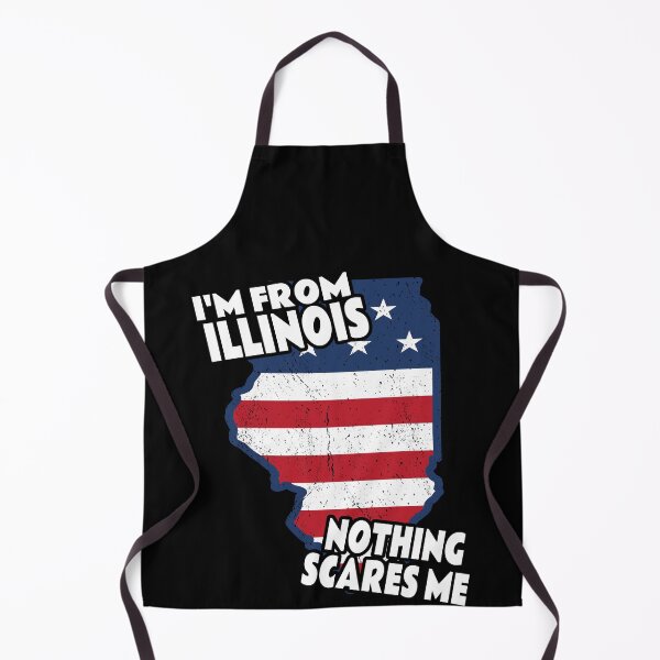 Item preview, Distressed I'm From Illinois Home State IL Nothing Scares Me design designed and sold by Merchking1.