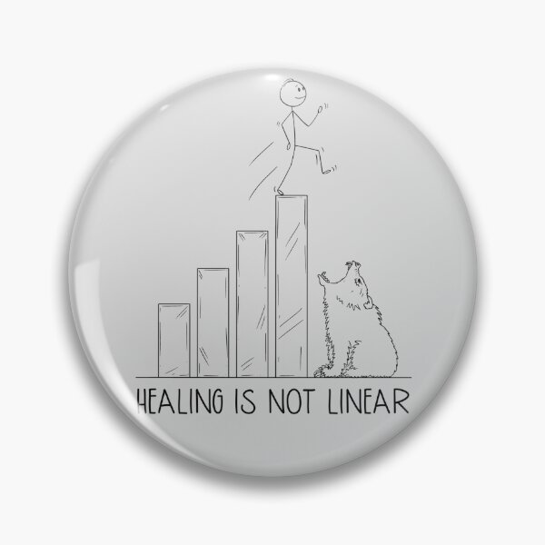 Item preview, Healing is not linear designed and sold by FatCatProds.