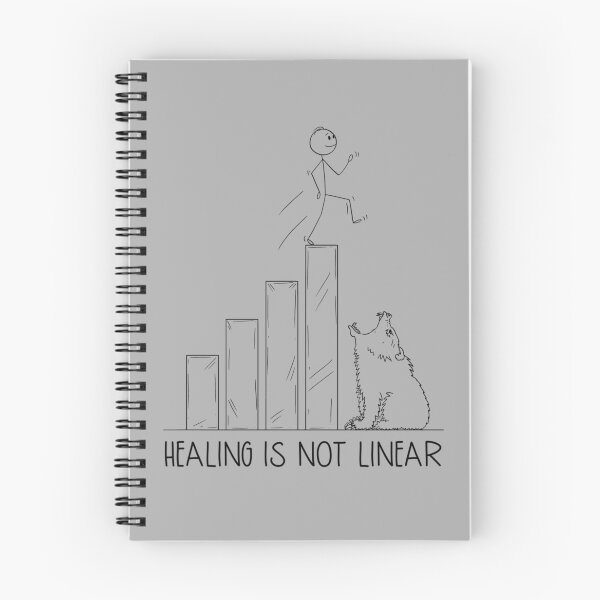 Item preview, Healing is not linear designed and sold by FatCatProds.