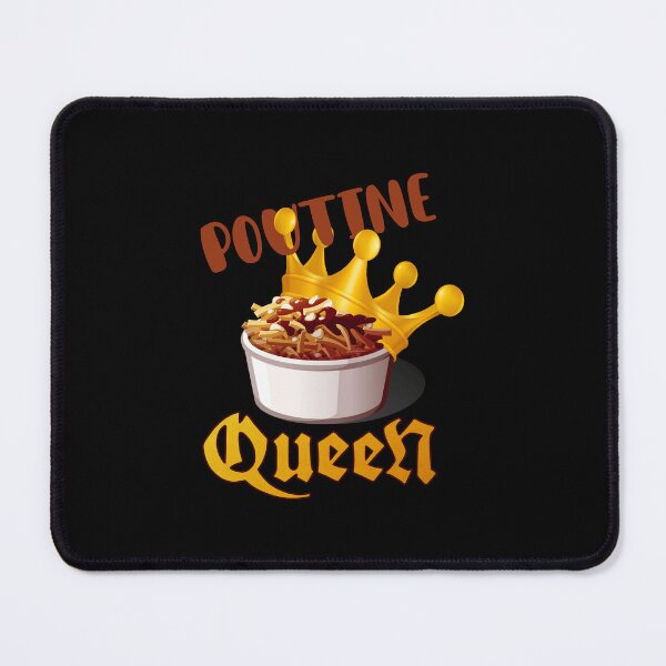 Aperçu de l'œuvre Reine de la poutine! (sur noir) créée et vendue par PawsitiveMum.