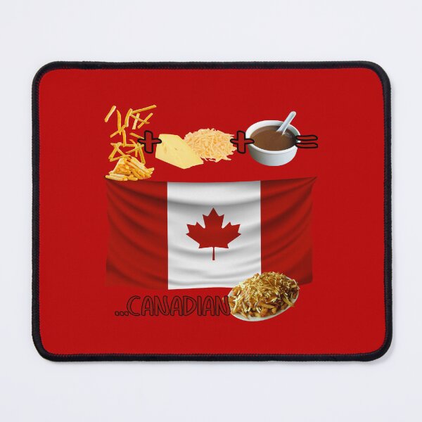 Item preview, Fries + Cheese + Gravy = Canadian! (on Red) designed and sold by PawsitiveMum.
