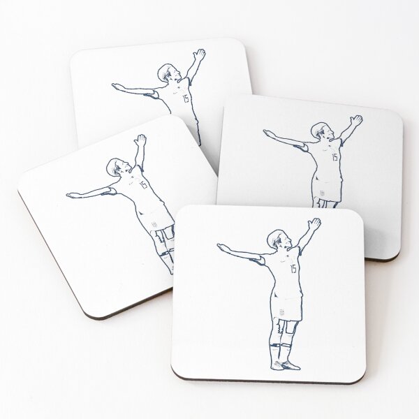 Item preview, Retro Vintage Megan Rapinoe Victory Pose The White Stencil Blue Outline No Name Gifts For Movie Fan designed and sold by Otiliaangotti.