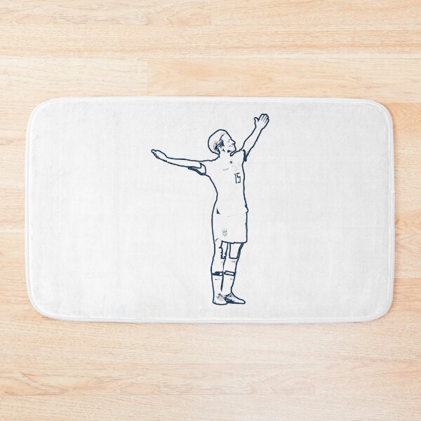 Item preview, Retro Vintage Megan Rapinoe Victory Pose The White Stencil Blue Outline No Name Gifts For Movie Fan designed and sold by Otiliaangotti.