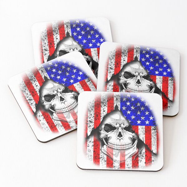 Item preview, Skull American Flag designed and sold by Bumblebee2013.