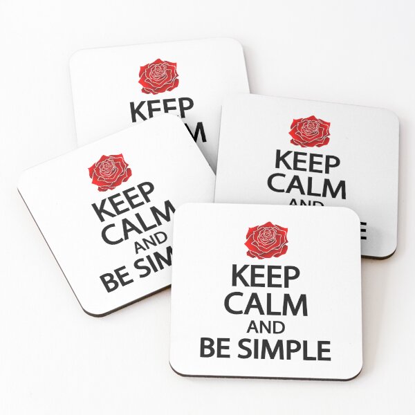 Item preview, Keep calm and be simple designed and sold by Colorfulandfun.