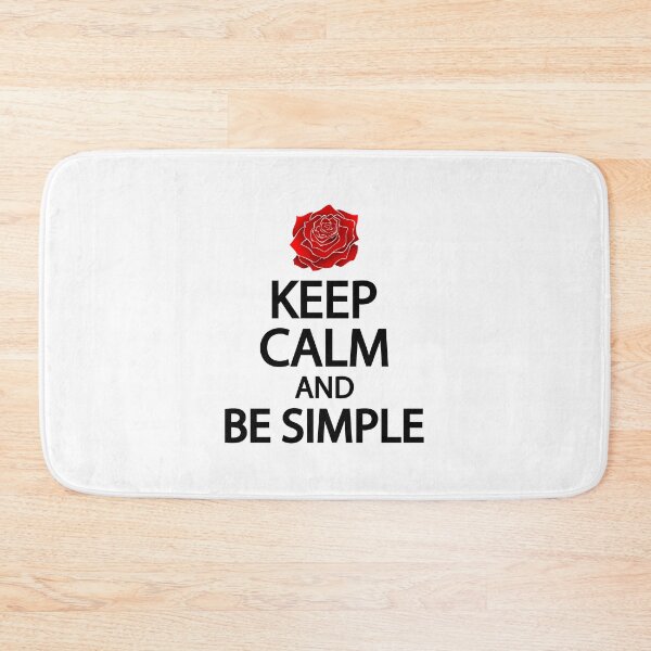Item preview, Keep calm and be simple designed and sold by Colorfulandfun.