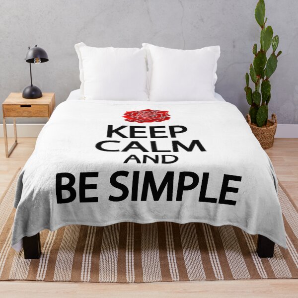 Item preview, Keep calm and be simple designed and sold by Colorfulandfun.