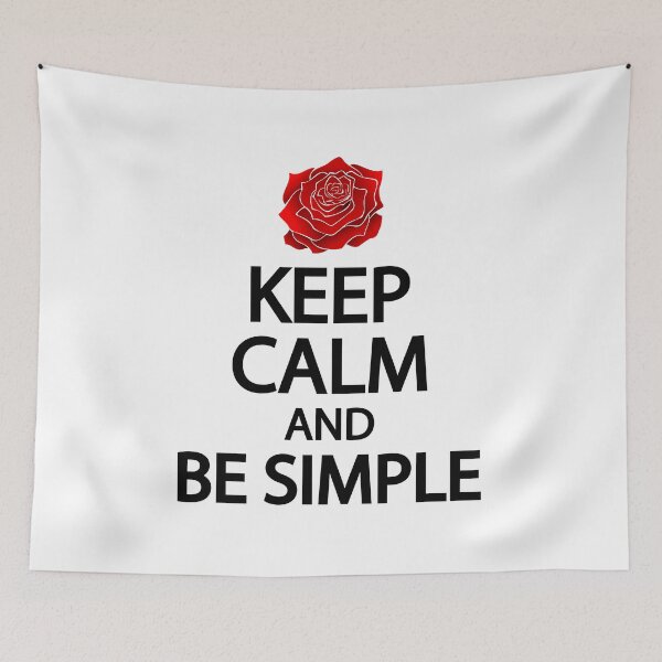 Item preview, Keep calm and be simple designed and sold by Colorfulandfun.