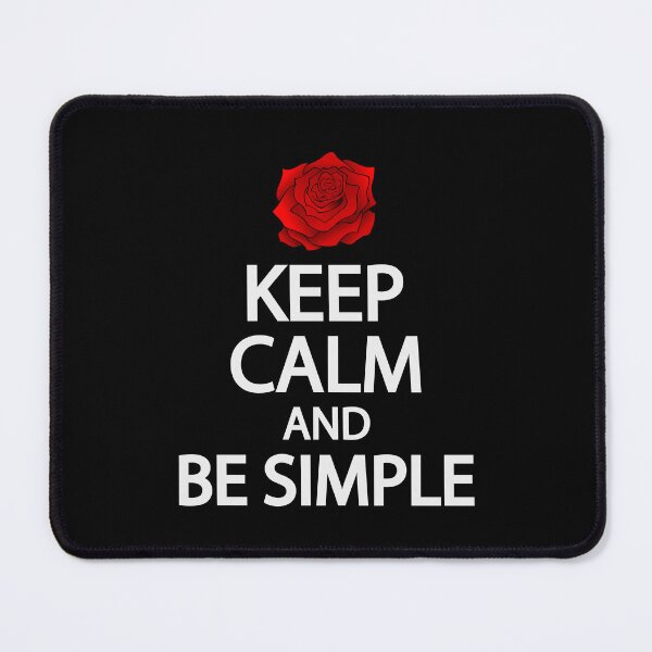 Item preview, Keep calm and be simple designed and sold by Colorfulandfun.