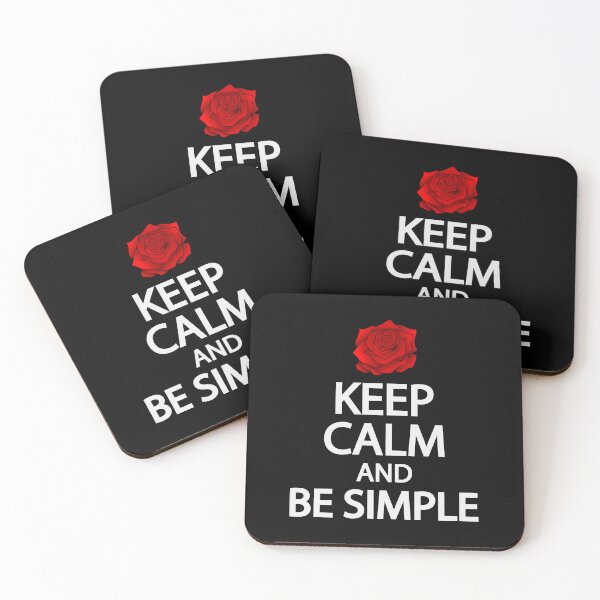 Item preview, Keep calm and be simple designed and sold by Colorfulandfun.
