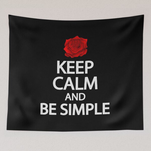 Item preview, Keep calm and be simple designed and sold by Colorfulandfun.