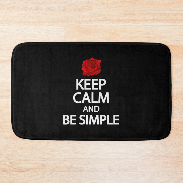Item preview, Keep calm and be simple designed and sold by Colorfulandfun.