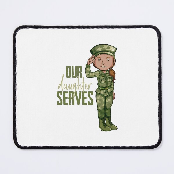 Item preview, Our Daughter Serves! (on White) designed and sold by PawsitiveMum.