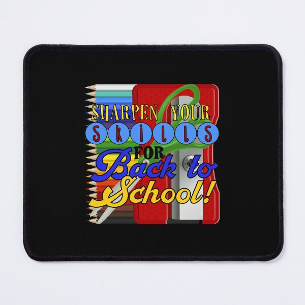 Item preview, Sharpen Your Skills for Back to School! (On Black) designed and sold by PawsitiveMum.