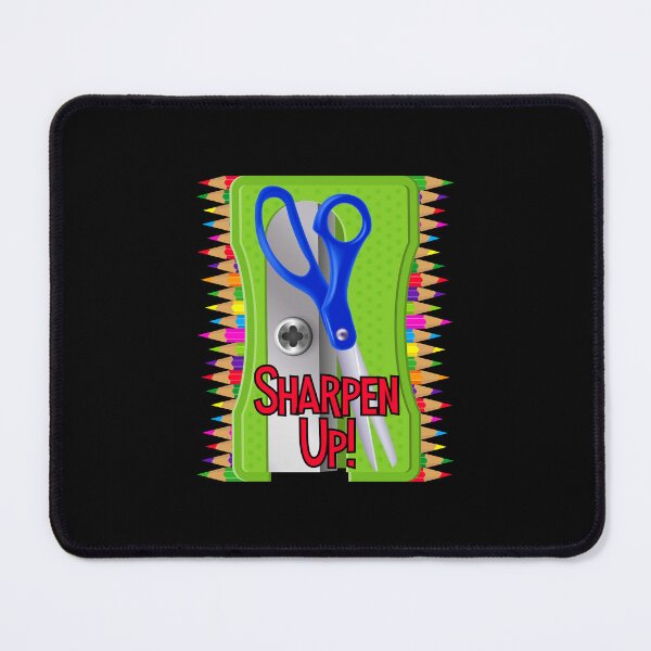 Item preview, Sharpen Up! (Green #2 on Black) designed and sold by PawsitiveMum.