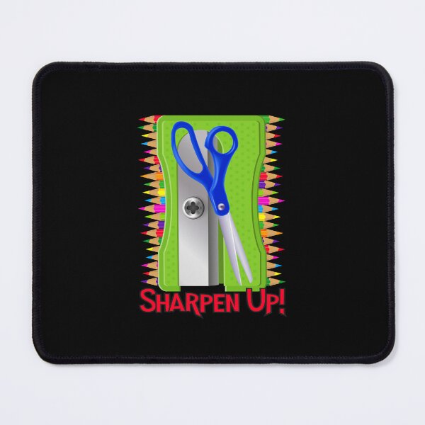 Item preview, Sharpen Up! (Green on Black) designed and sold by PawsitiveMum.