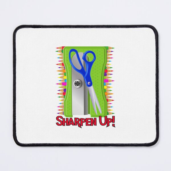 Item preview, Sharpen Up! (Green on Blue) designed and sold by PawsitiveMum.