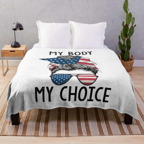 Item preview, My Body My Choice Pro Choice Messy Bun US Flag Feminist designed and sold by zorinaabzs143.