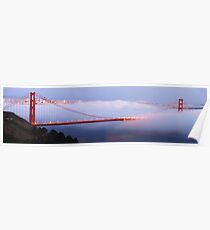 Golden Gate Bridge at dusk Poster