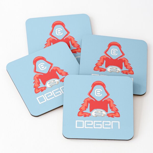Item preview, Crypto Banter DEGEN Red Logo Essential T-Shirt designed and sold by ArianMusliu.