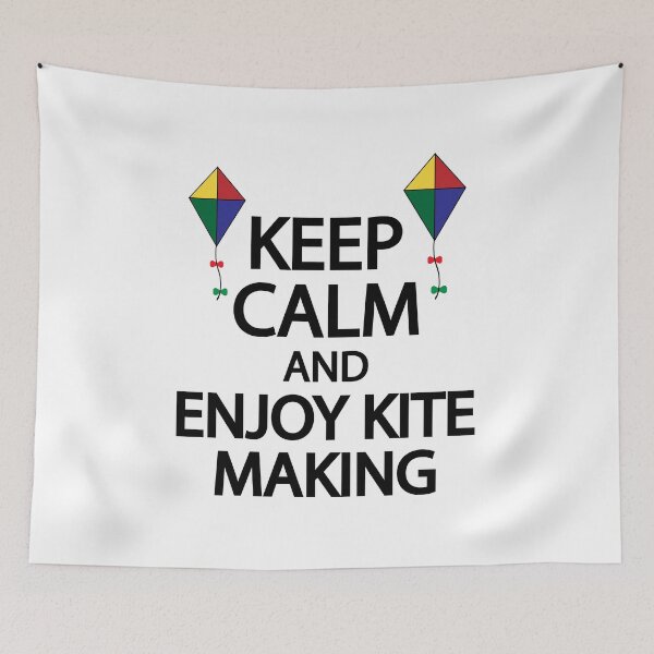 Item preview, Keep calm and enjoy kite making designed and sold by Colorfulandfun.