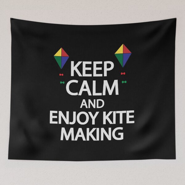 Item preview, Keep calm and enjoy kite making designed and sold by Colorfulandfun.