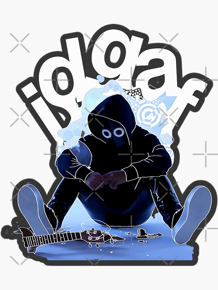 "Boywithuke I.D.G.A.F" Sticker by Arty4You Redbubble