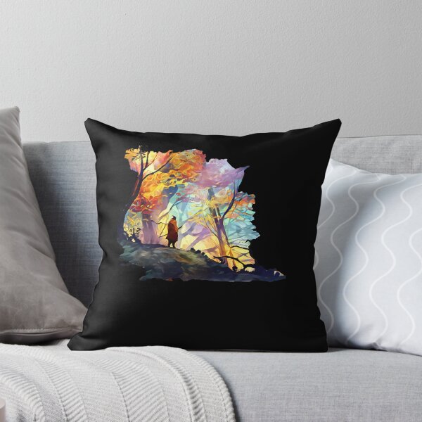 Item preview, Proud  Funny Gift A Wolf In The Colorful Forest Cute Graphic Gifts designed and sold by TrentHickle192.