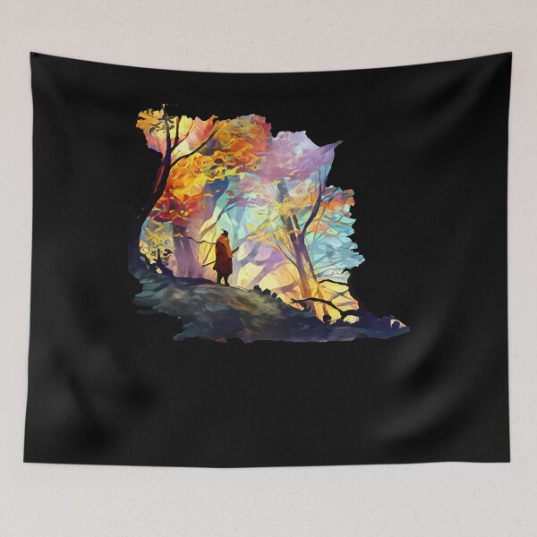 Item preview, Proud  Funny Gift A Wolf In The Colorful Forest Cute Graphic Gifts designed and sold by TrentHickle192.