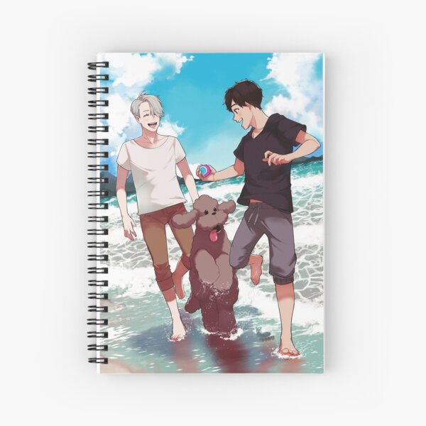 Beach day with Makkachin Spiral Notebook