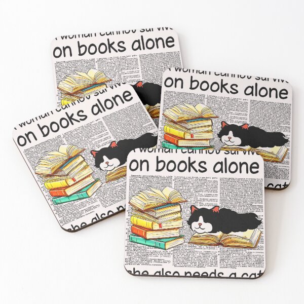 Item preview, a woman cannot survive on books alone sue also needs a cat  designed and sold by CallieStore.