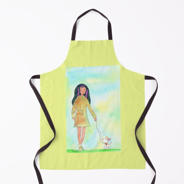 Item preview, On a dogwalk with Eva designed and sold by Mahli's  Artful Whimsy.