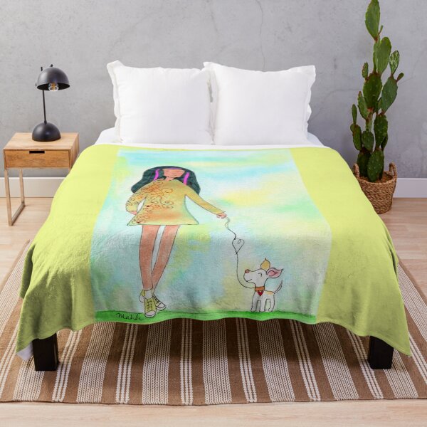 Item preview, On a dogwalk with Eva designed and sold by Mahli's  Artful Whimsy.