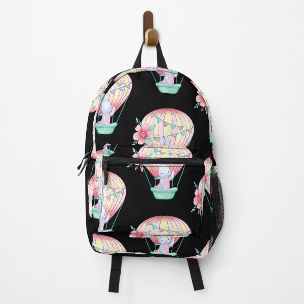Item preview, cute bunny on a pink hot air balloon designed and sold by JuliaTor364959.