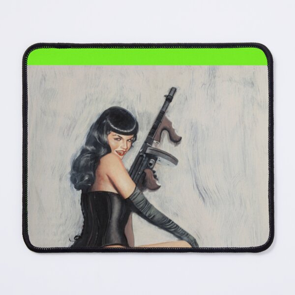 Item preview, Bettie Page Tommy Gun  T-Shirt designed and sold by CarlosVoko.