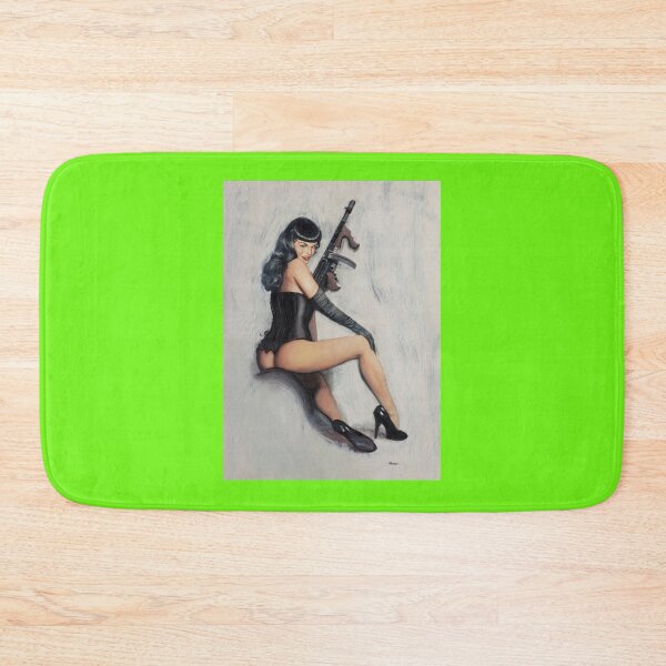 Item preview, Bettie Page Tommy Gun  T-Shirt designed and sold by CarlosVoko.