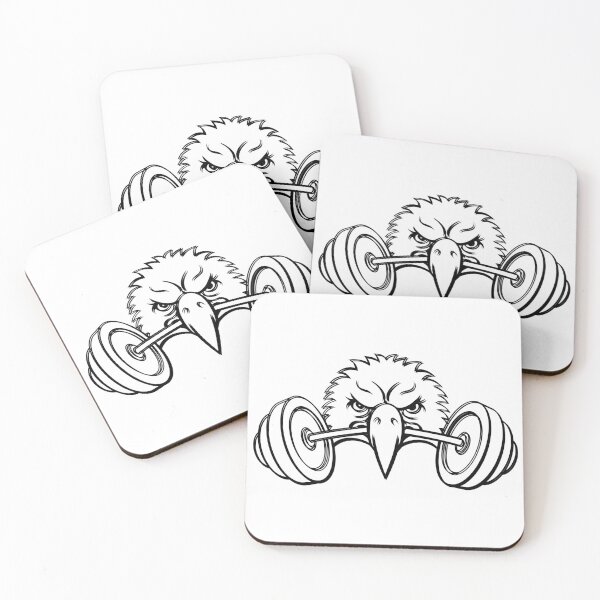 Item preview, Motivational design for gym owners expressing an eagle carrying weights designed and sold by eventdesign77.