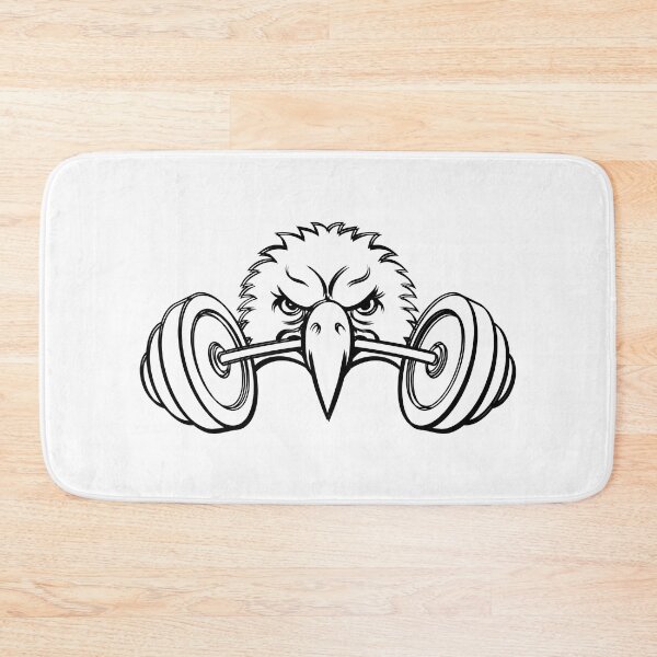 Item preview, Motivational design for gym owners expressing an eagle carrying weights designed and sold by eventdesign77.