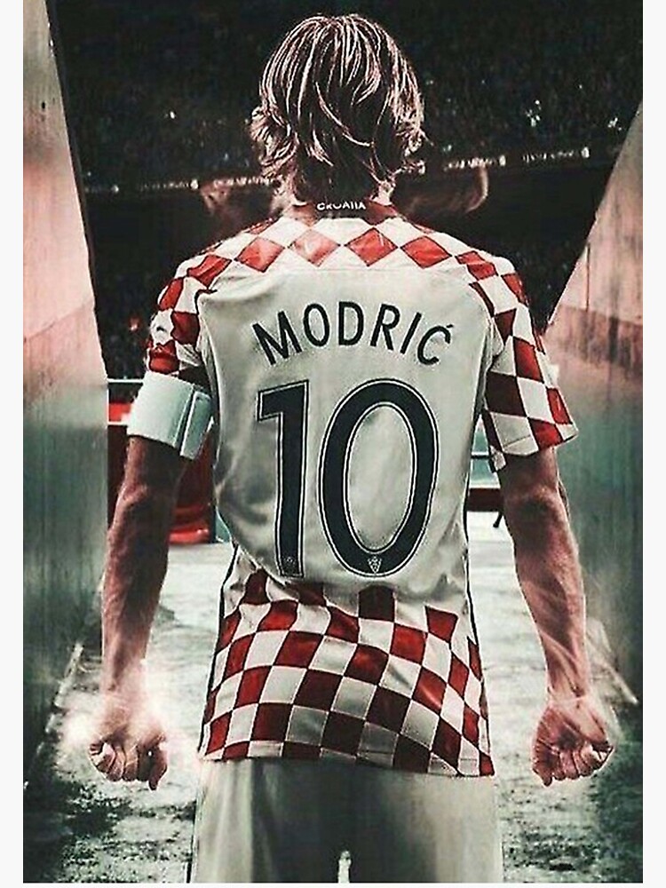 Detail View of the shirt of Luka Modric of Croatia during the 2018