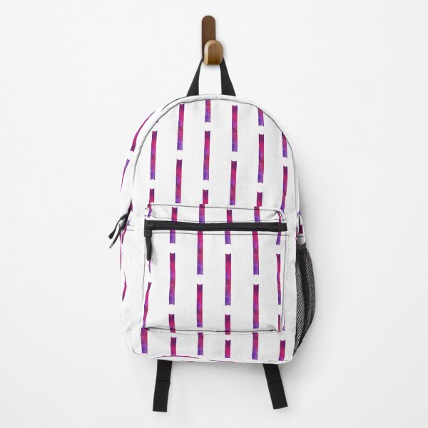 Item preview, White and purple vertical striped designed and sold by lausn.