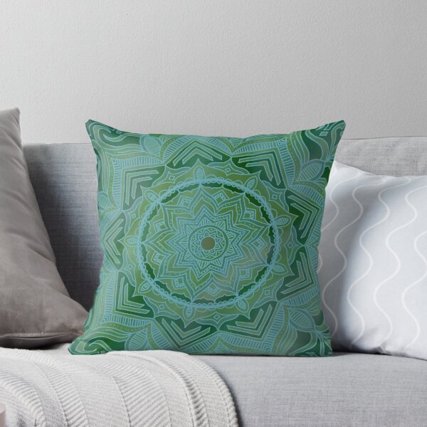 Item preview, Green Swirl mandala  designed and sold by Jacob Thomas.