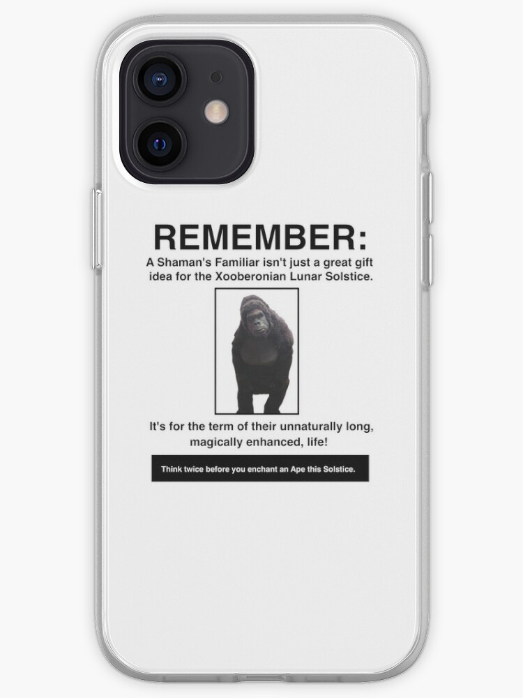 Remember A Shaman S Familiar Is For Life Iphone Case By Littleredchucks Redbubble