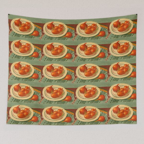 Item preview, Plate with onions designed and sold by Solotry.